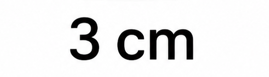 3 cm